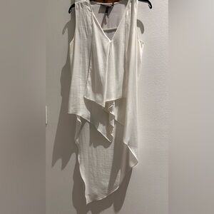 BCBG high low white top, beautiful